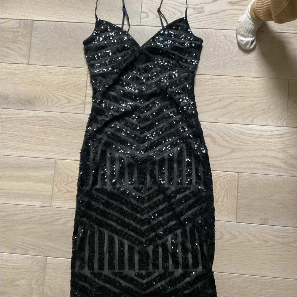 Express sequin black dress - Size 0